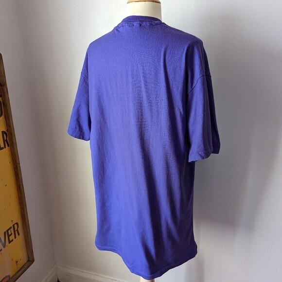 Vintage Purple MC Hammer Too Legit 1992 World Tour Local Crew T-shirt Size XL - Picture 4 of 5